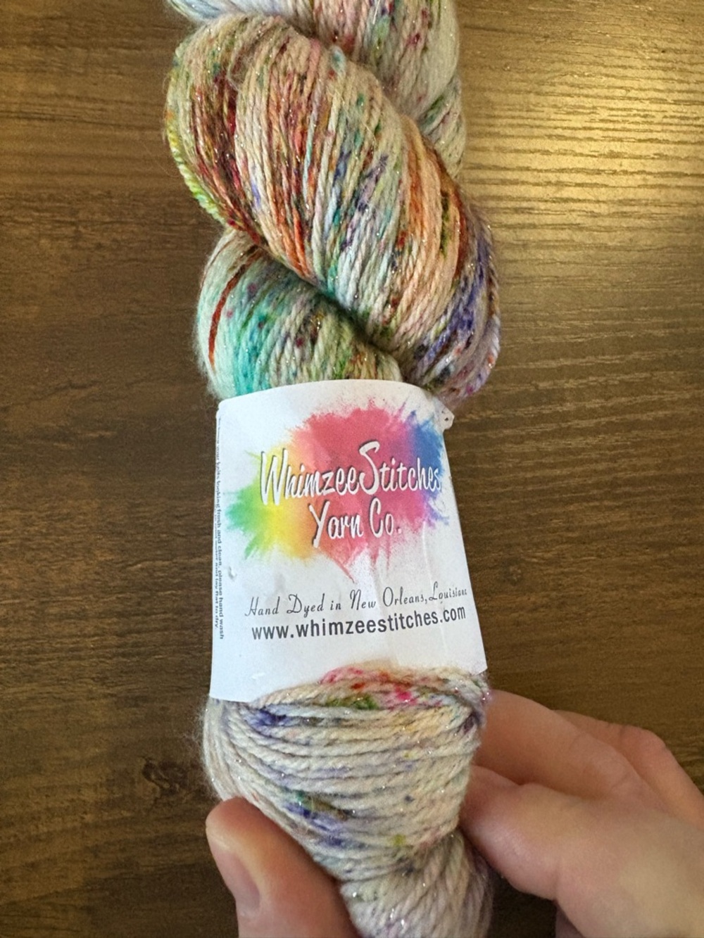 NWT Whimzee Stitches Sparkly sock Yarn
